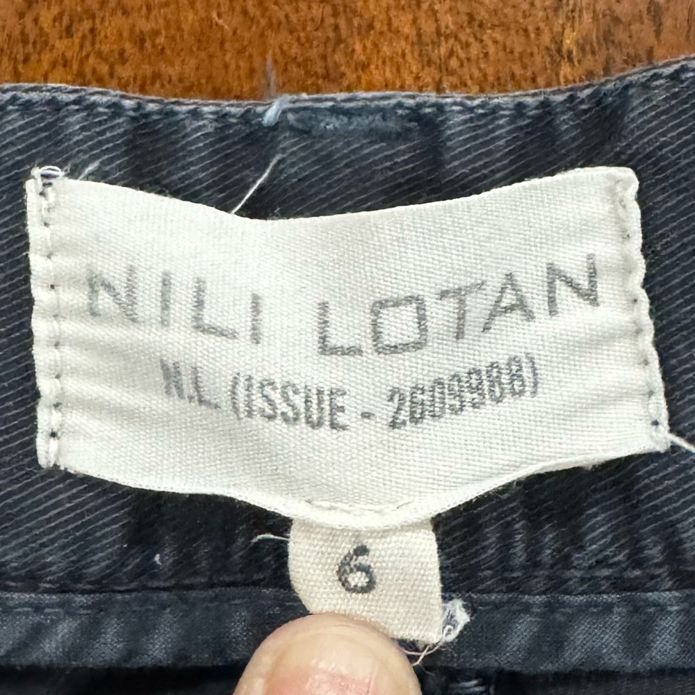 Nili Lotan Trouser Style Shorts Cotton Blend Size 6 - Picture 3 of 7